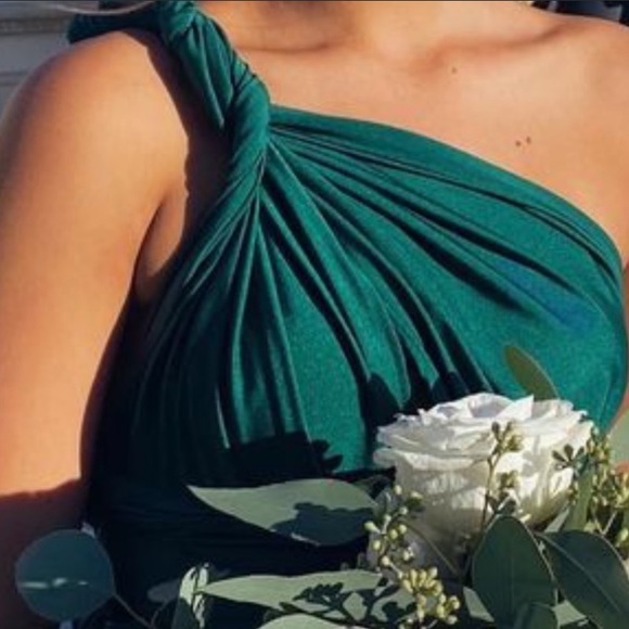 Beautiful Jessica Angel Collection Hunter Green Prom / Bridal Dress- PROM - Picture 3 of 7